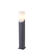 Ria 60cm Post Lamp 1 x E27, IP44, Grey/Opal, 2yrs Warranty