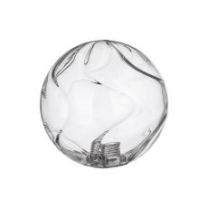 Bagno 12cm Waved Round Glass Shade (G), Clear