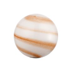 Bagno 12cm Round Marble Effect Glass Shade (C), White / Brown