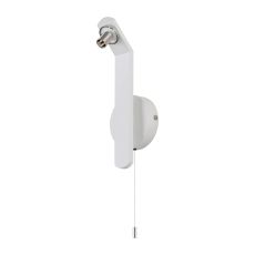Bagno Wall Lamp (FRAME ONLY), 1 Light G9, IP44, White/Polished Chrome