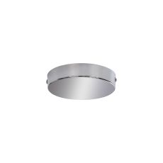 Hayes No Hole 12cm Round Ceiling Plate Polished Chrome