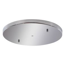 Hayes No Hole 40cm Round Ceiling Plate Polished Chrome