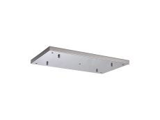 Hayes 5 Hole 550mm x 320mm Linear Rectangle Ceiling Plate Polished Chrome