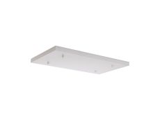 Hayes No Hole 550mm x 320mm Linear Rectangle Ceiling Plate White