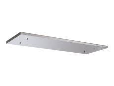 Hayes No Hole 1100mm x 400mm Linear Rectangle Ceiling Plate Polished Chrome