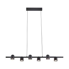 Ios Linear Pendant, 6 x GU10, Black