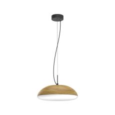 Kazz Pendant 38cm Round, 4 x E27 (Max 20W LED), Wood