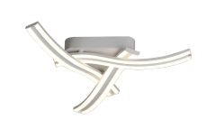 Bahia 54cm 3 Light Ceiling, 3 x 13W LED, 4000K, 2342lm, White, 3yrs Warranty