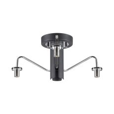 Novo 41.5cm Semi-Flush Ceiling Light (FRAME ONLY), 3 x G9, Graphite/Chrome