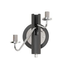 Novo Wall Light Switched (FRAME ONLY), 2 x G9, Graphite/Chrome