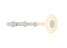 Venus Wall Lamp Coat Rack, 6W LED, 3000K, 490lm, White, 3yrs Warranty